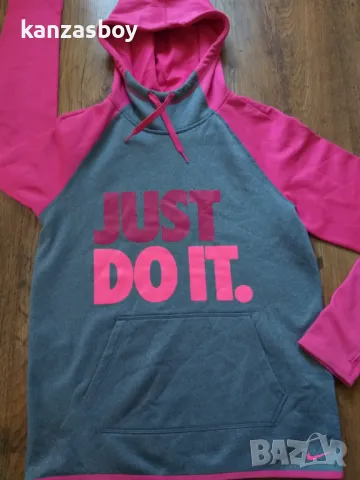 Nike Just Do It Graphic Women's Hoodie - страхотно дамско горнище С, снимка 2 - Спортни екипи - 48002771