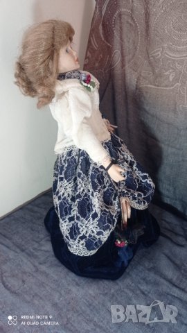 Викторианска порцеланова кукла 45 см, снимка 5 - Колекции - 38349229