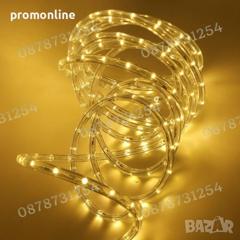 Силиконов Маркуч 20м. Топла Светлина за Коледна Украса Водоустойчив, снимка 2 - Други - 52513662