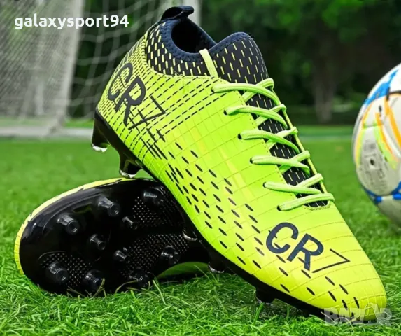 CR7 Детски Футболни бутони Роналдо Черно с Електрик НОВО Калеври 35, снимка 7 - Футбол - 49227582