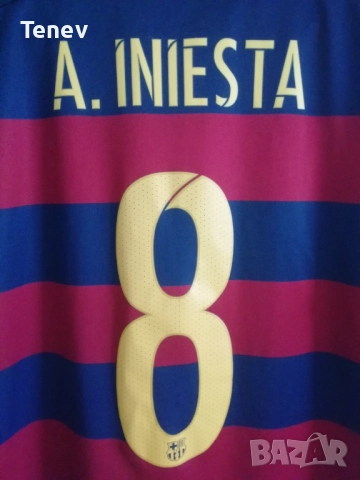 Barcelona Iniesta Nike оригинална нова тениска фланелка екип Барселона Иниеста , снимка 5 - Тениски - 52902814