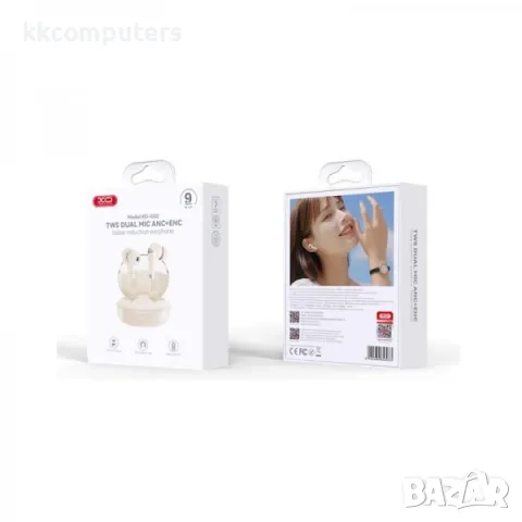 Bluetooth Handsfree Wireless Dual Mic XO-G22 / ANC+ENC /Бежов/ Баркод : 2403709, снимка 4 - Безжични слушалки - 47790491