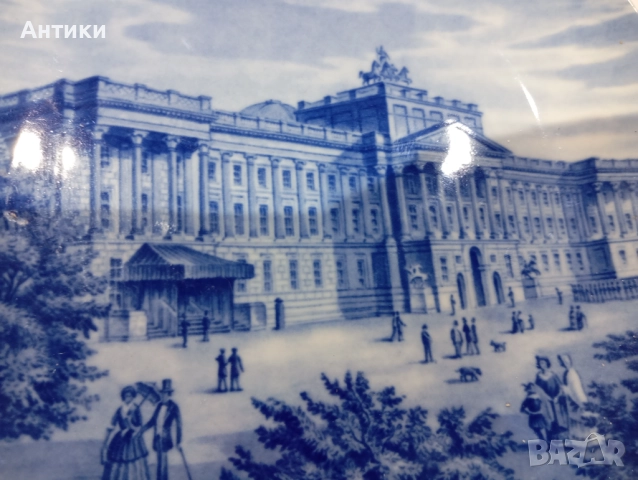 Порцеланова стара чиния за стена маркирана, снимка 10 - Декорация за дома - 52642821