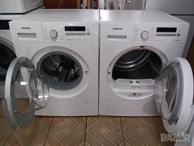 Комплект пералня и сушилня с термопомпа Сименс Siemens IQ 700 A+++ 8кг 2 години гаранция!, снимка 7 - Перални - 53331965