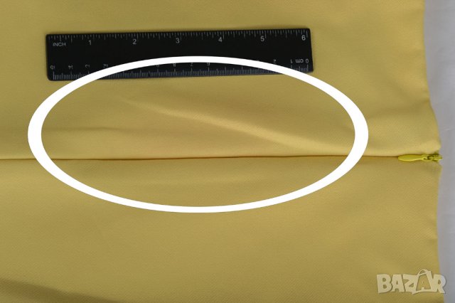 Жълта рокля с дълги ръкави марка Melli London - XL, снимка 11 - Рокли - 29031189