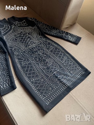 Дамска оформяща рокля с камъни !, снимка 5 - Рокли - 40295638
