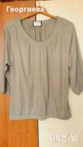 Фина бежова блуза 🍀👚46 - XL🍀👚арт.546