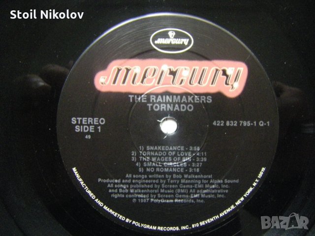 The Rainmakers – Tornado, Mercury – 422 832 795-1 Q-1, Specialty Records Corporation pressing qualit, снимка 3 - Грамофонни плочи - 35400785