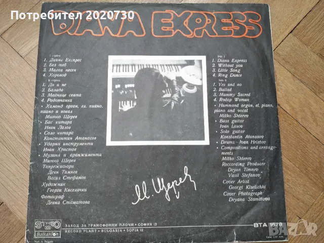 Диана Експрес – Diana Express- грамофонна плоча, снимка 2 - Грамофонни плочи - 47527703