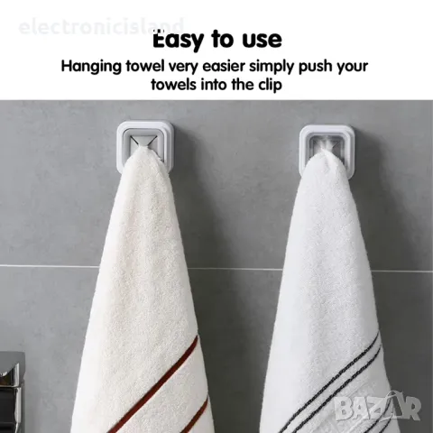 Закачалка държач стойка кука за стена за кърпа, снимка 11 - Аксесоари за кухня - 48353852