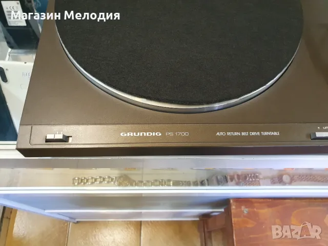 💽📻📀🎶 Грамофон Grundig PS 1700 В перфектно техническо и много добро визуално състояние. Има забел, снимка 5 - Грамофони - 47764092