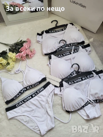 Calvin Klein Дамски Бял Бански С 2 Части👙Дамски Бански С Две Части Код BS-24, снимка 2 - Бански костюми - 51044731