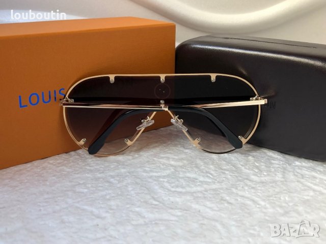Louis Vuitton 2023 висок клас мъжки слънчеви очила маска, снимка 7 - Слънчеви и диоптрични очила - 39000147