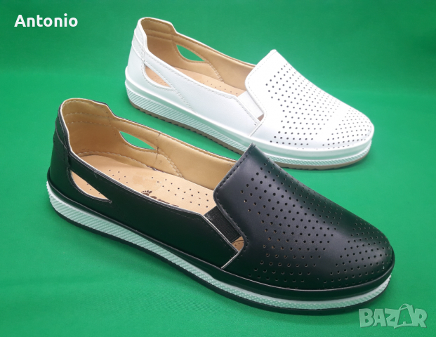 Дамски обувки 0900 бели и черни в Дамски ежедневни обувки в гр. Бяла -  ID36510261 — Bazar.bg