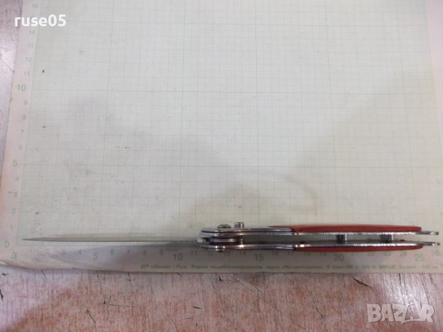 Нож полуавтоматичен сгъваем, снимка 4 - Ножове - 43687892