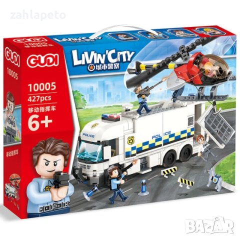 Конструктор полицейски камион и хеликоптер 427ел., снимка 2 - Конструктори - 43297468