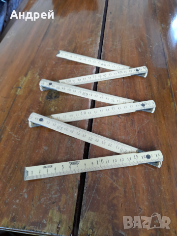 Стар дърводелски метър Howal #2, снимка 3 - Други ценни предмети - 36571198