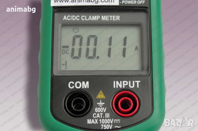 ANIMABG Амперклещи за прав и променлив ток MS2108А, снимка 4 - Друга електроника - 37029947