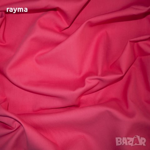 Плат италиански дизайнерски памук цвят корал, снимка 2 - Рокли - 40637421