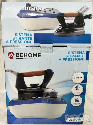 Ютия с парогенератор Behome ISB2300P – 2300W (Като нова) с гаранция