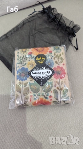 Страхотен чисто нов цветен арт чорапогащник с принт на цветя размер  xs-m подходящ за подарък, снимка 3 - Бельо - 52719904