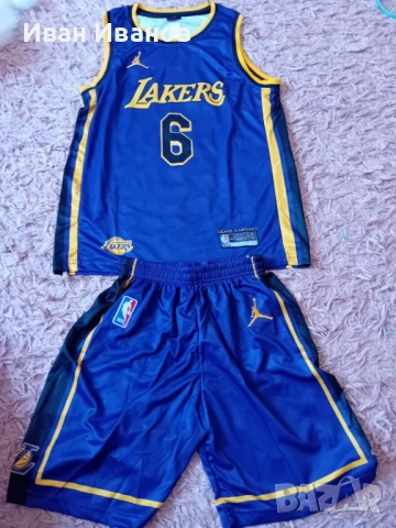 Чисто нов оригинален екип на Los Angelis Lakers - LeBron James