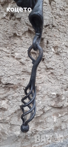 уникална камбана за порта ковано желязо, снимка 6 - Антикварни и старинни предмети - 52875925