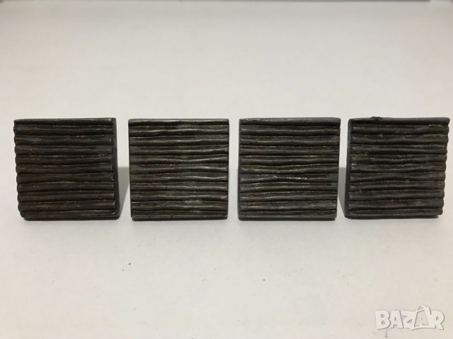 4бр метални квадратни дръжки за мебели с патина, снимка 2 - Други - 40398291