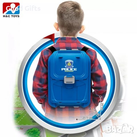 Писта с полицейски коли с куфар раница, снимка 6 - Коли, камиони, мотори, писти - 38282568