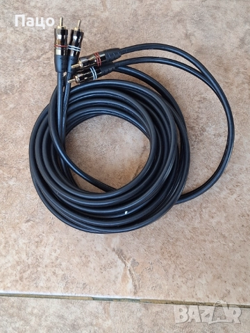 OFC HQ  Stereo Audio Cable Gold 5m, снимка 3 - Други - 52970603