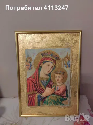 Икона с техниката декупаж , снимка 1
