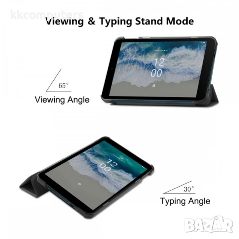 Nokia T10 ENKAY Кожен калъф и Скрийн Протектор, снимка 9 - Калъфи, кейсове - 51146734