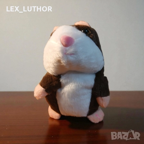 Говорещ интерактивен плюшен хамстер - повтаря реч, забавен и образователен, снимка 3 - Плюшени играчки - 52522033