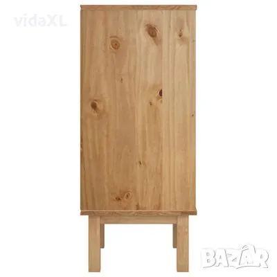 vidaXL Шкаф с чекмеджета OTTA, 45x39x90 см, борово дърво масив(SKU:348579), снимка 4 - Шкафове - 48830153