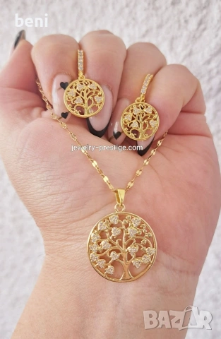 Колие с обеци 