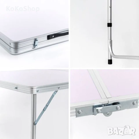 Сгъваема маса с четири стола/маса със столове, снимка 4 - Къмпинг мебели - 51140601