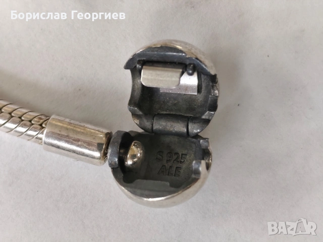 Оригинална сребърна гривна pandora, снимка 2 - Гривни - 53230351