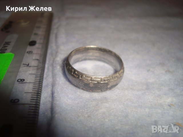 СТАР СТИЛЕН СРЕБЪРЕН ПРЪСТЕН Тип ХАЛКА с ВЕРСАЧЕ ОРНАМЕНТИКА 32497, снимка 11 - Антикварни и старинни предмети - 38352356