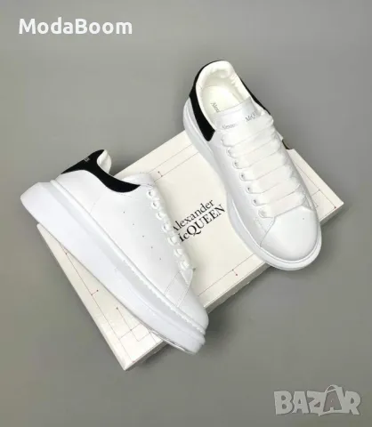 Alexander McQueen • Бели Стилни Мъжки Маратонки , снимка 1 - Маратонки - 48042496