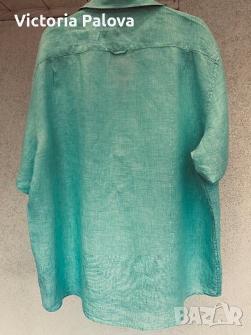 Красива ленена риза, снимка 9 - Ризи - 37387779