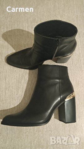ZARA боти от естествена кожа, снимка 4 - Дамски боти - 32539590