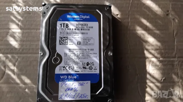 Хард диск Western Digital WD Blue WD10EZEX 1TB SATA 6.0Gb/s PC HA500, снимка 2 - Твърди дискове - 48872986