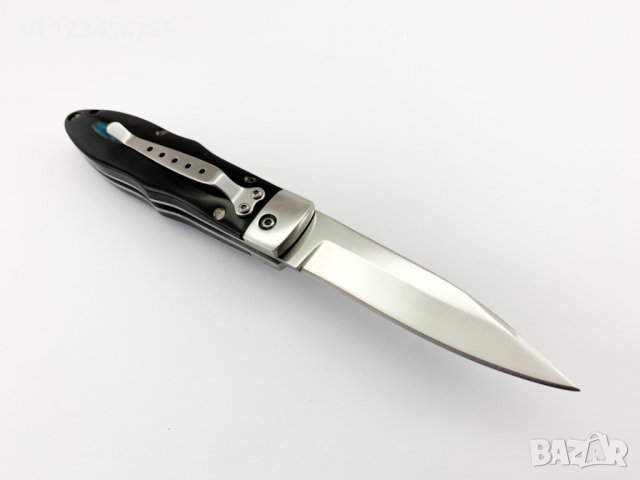 Сгъваем полуавтоматичен джобен нож Buck (черен), снимка 2 - Ножове - 28196479