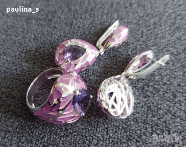 Два различни броя / Дизайнерски комплект сребърни бижута проба 925 / Япония Japan , снимка 6 - Бижутерийни комплекти - 32971465