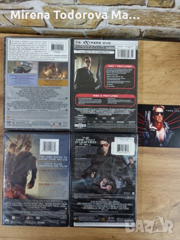 Terminator / Терминатора всичките 5 филма комплект 4 DVD-та + картичка, снимка 2 - DVD филми - 34904431