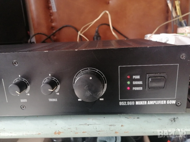 Усилвател - миксер 60W Adastra 952.969, снимка 3 - Ресийвъри, усилватели, смесителни пултове - 51887633
