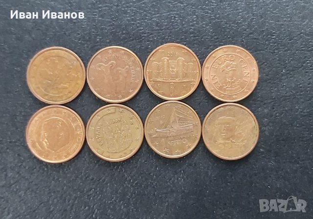 Монети евро центове ., снимка 1 - Нумизматика и бонистика - 32753884