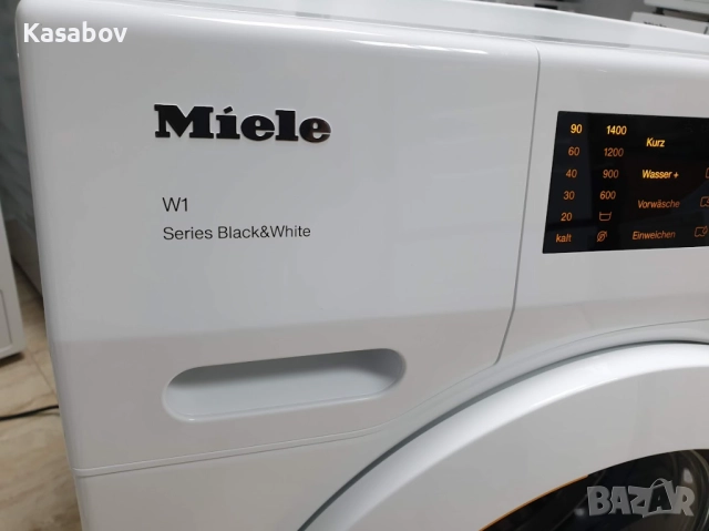 Miele W1 Series Black & White Пералня Миеле 12м Гаранция, снимка 2 - Перални - 52795143