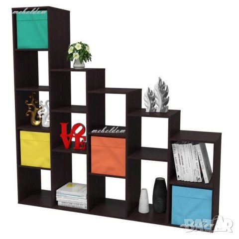 Стълбовидна етажерка двулицева с 15 разделения(код-0689), снимка 2 - Етажерки - 40610234