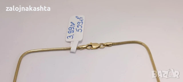 Златен синджир-3,99гр/14кр, снимка 4 - Колиета, медальони, синджири - 50530786